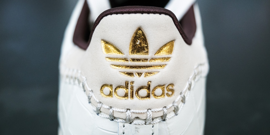 The Adidas Superstar by fashion designer Wales Bonner is available